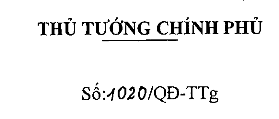 Quyết định số 1020/QĐ-TTg ngày 09/6/2026 của Thủ Tướng chính phủ ban hành kế hoạch triển khai thi hành Nghị quyết số 29/2026/QH16 ngày 24/4/2026 của Quốc hội về cơ chế, chính sách đặc thù để xử lý vi phạm pháp luật về đất đai của tổ chức, cá nhân xẩy ra trước khi Luật đất đai năm 2024 có hiệu lực và tháo dở khó khăn, vướng mắc cho các dự án tồn đọng, kéo dài